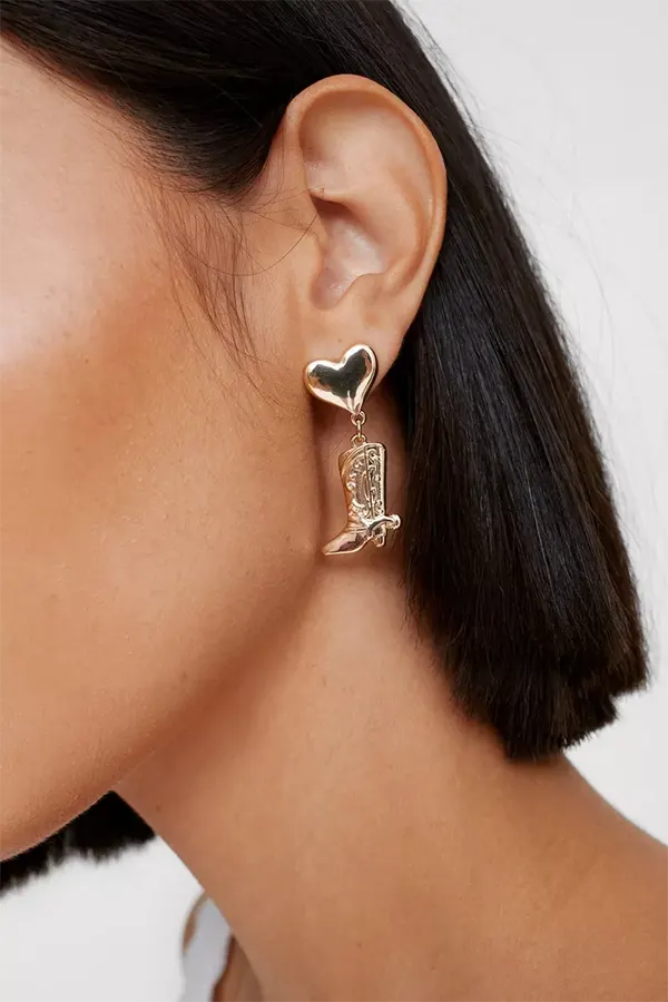 Boot Drop Earrings