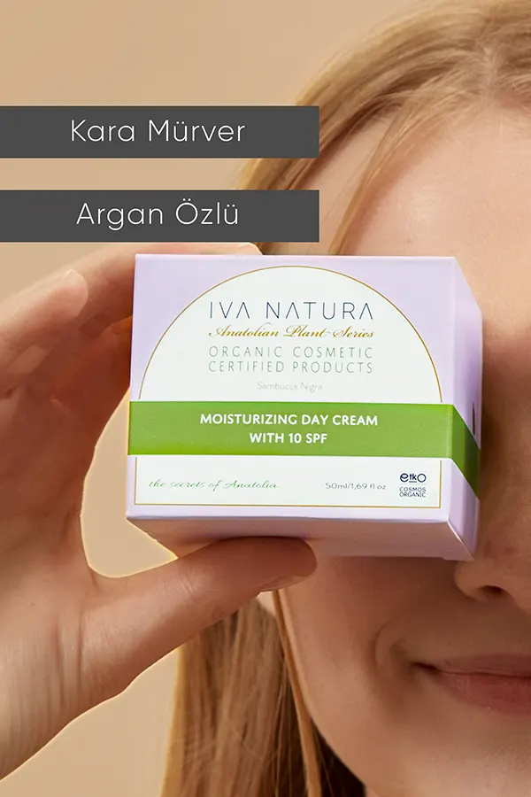 Güneş Koruyucu & Nemlendirici 10 Spf Gündüz Kremi Kara Mürver Ve Argan Özlü