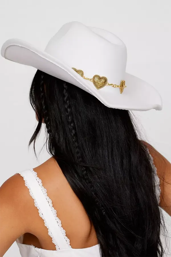 Heart Western Trim Cowboy Hat