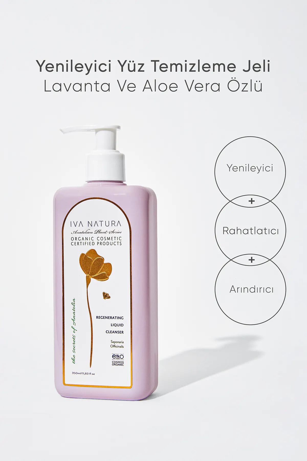 Yenileyici Yüz Temizleme Jeli Lavanta Ve Aloe Vera Özlü 350 ml